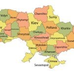 Region Oblast Map of Ukraine Stock Vector - Illustration of ...