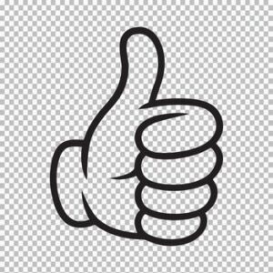 thumbs-up-hand-gesture-in-black-outline-on-transparent-background-vector