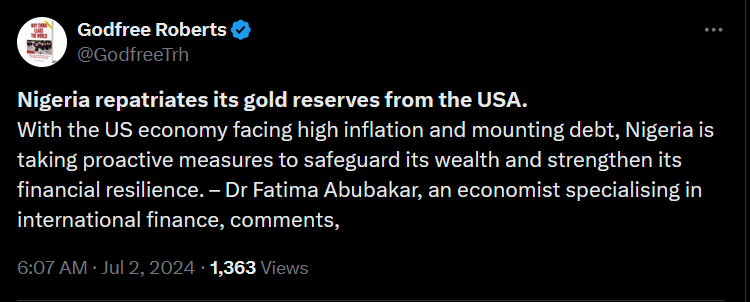 nigeria gold